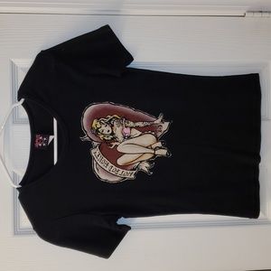 Lucky 13 Hot Rod Honey Cropped T-Shirt